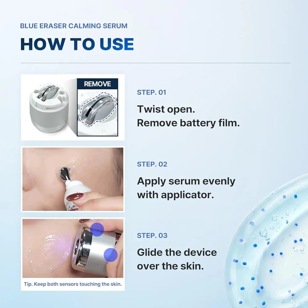 Cellology Blue Eraser Serum 1ea + Refill 1ea Set with Cooling LED Applicator