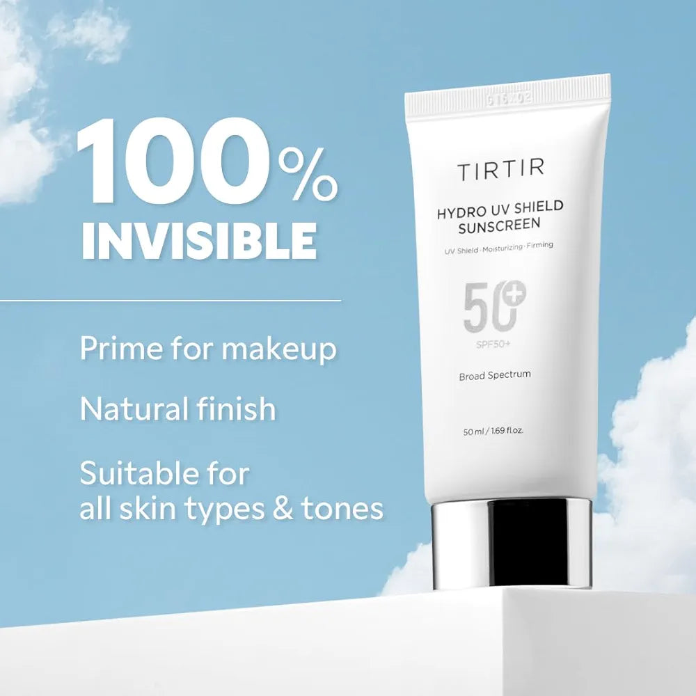 TIRTIR Hydro UV Shield Sunscreen | SPF 50+ Broad Spectrum UVA UVB