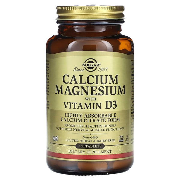 Solgar Calcium Magnesium with Vitamin D3-150 Tablets