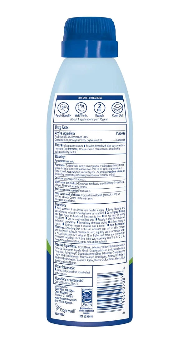 Banana Boat Ultra Defense Clear Sunscreen Spray SPF 100, 6oz