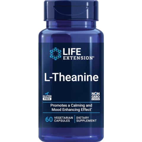 Life Extension L-Theanine, Amino Acid theanine, Calm, Relaxation, Mood
