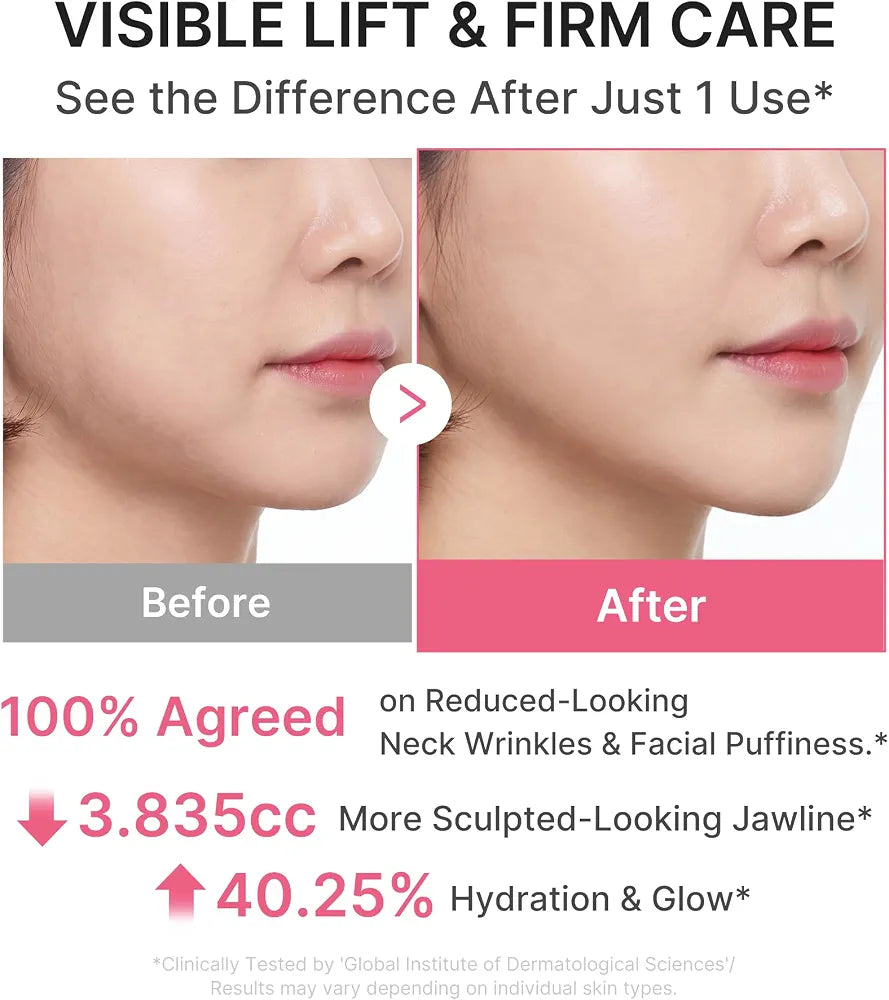 Medicube PDRN Collagen Gua Sha Neck Wrinkle Cream | Built-In Gua Sha Massager