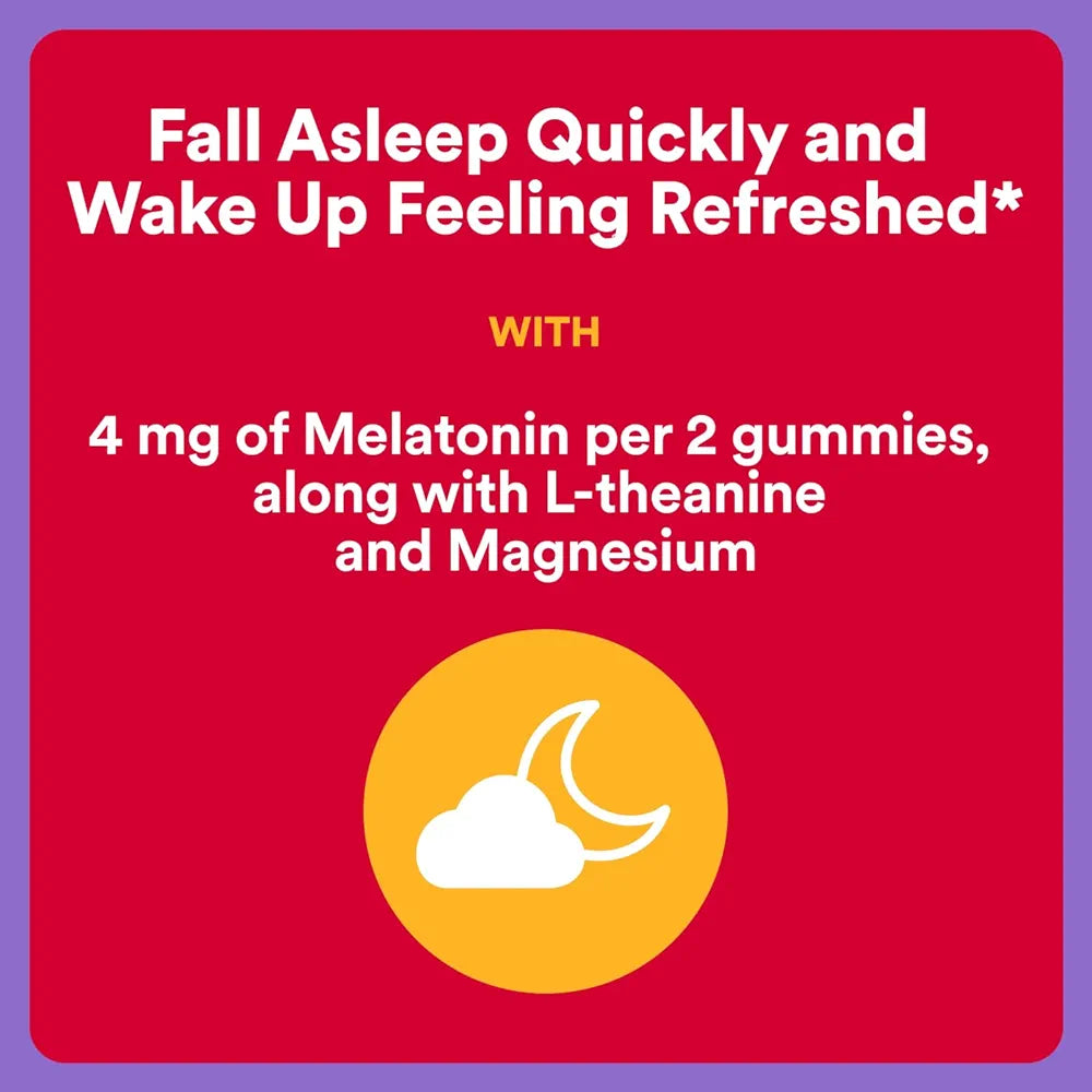 SmartyPants Adult Sleep Gummies with Melatonin: Magnesium & L-Theanine