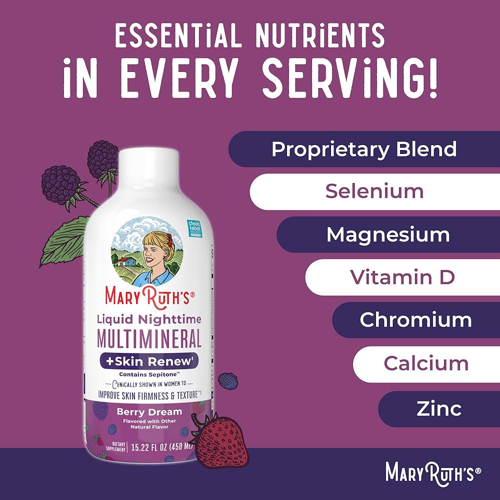 MaryRuth's Liquid Nighttime Liquid Multimineral + Skin Renew