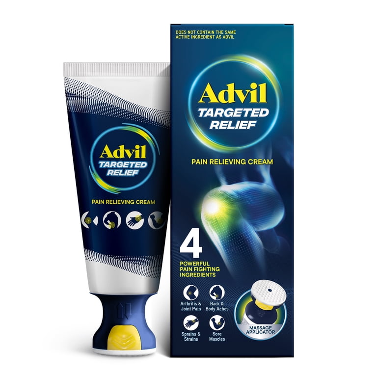 Advil Targeted Relief Pain Relieving Cream With Massage Applicator