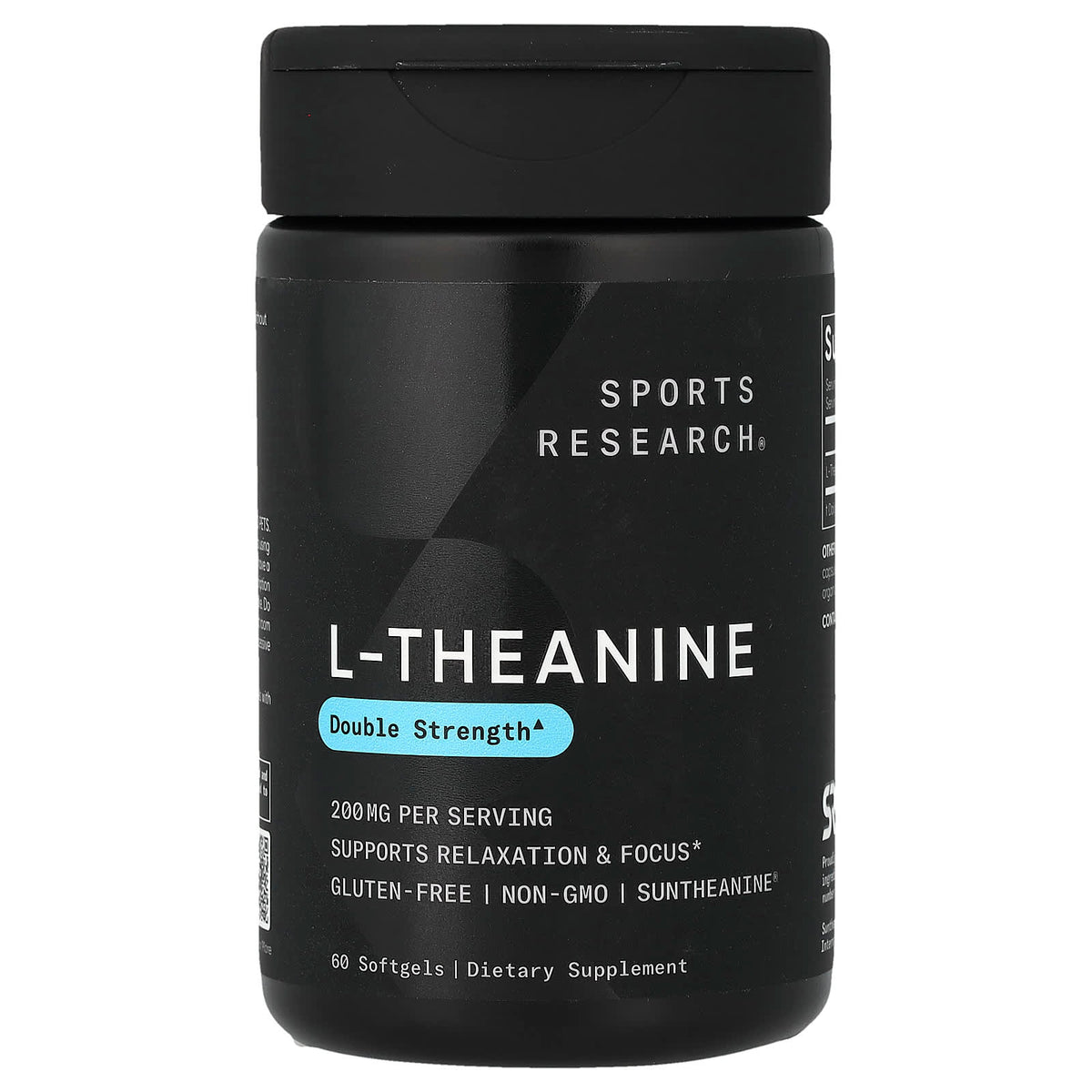 Sports Research® L-Theanine 200mg with Suntheanine®, 60 Softgels