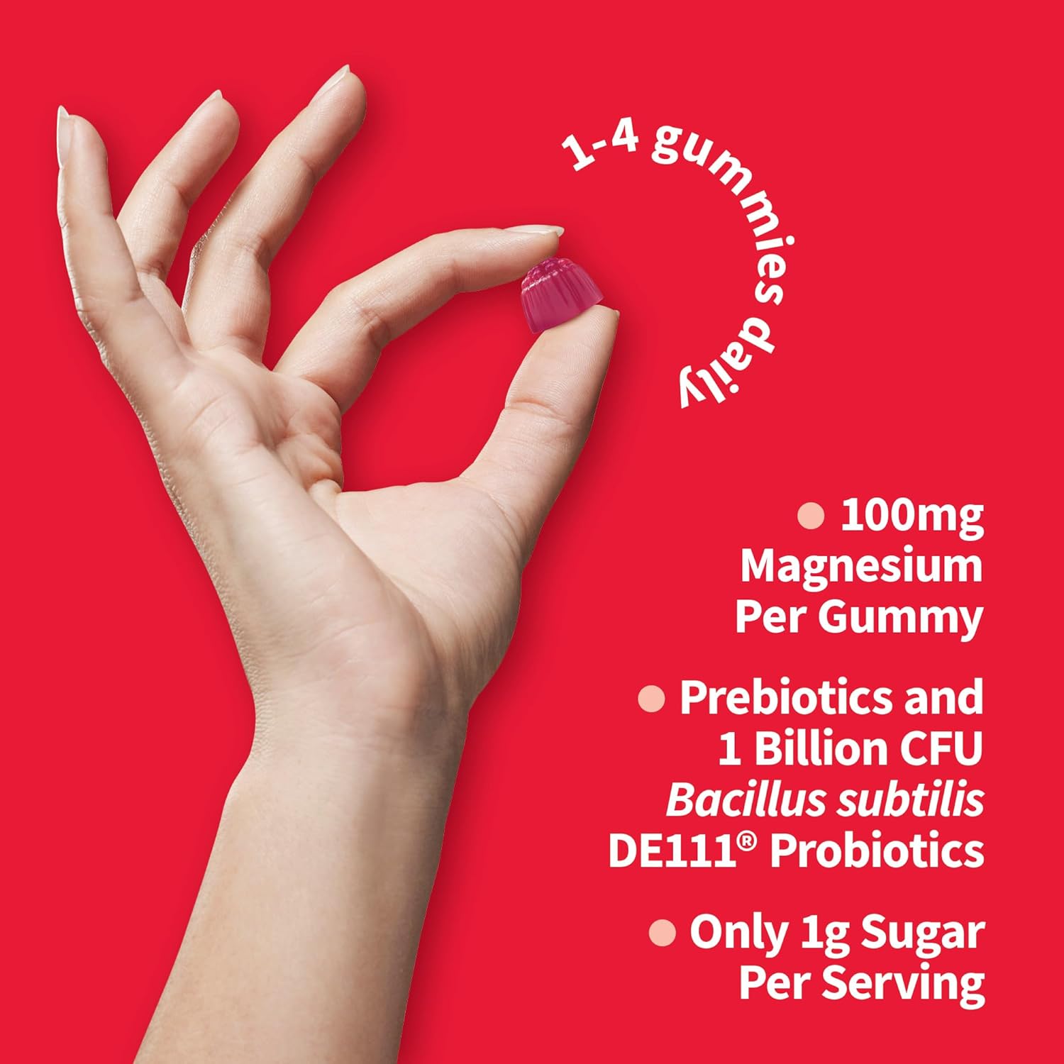 Garden of Life Magnesium Citrate Supplement Gummies with Prebiotics & Probiotics