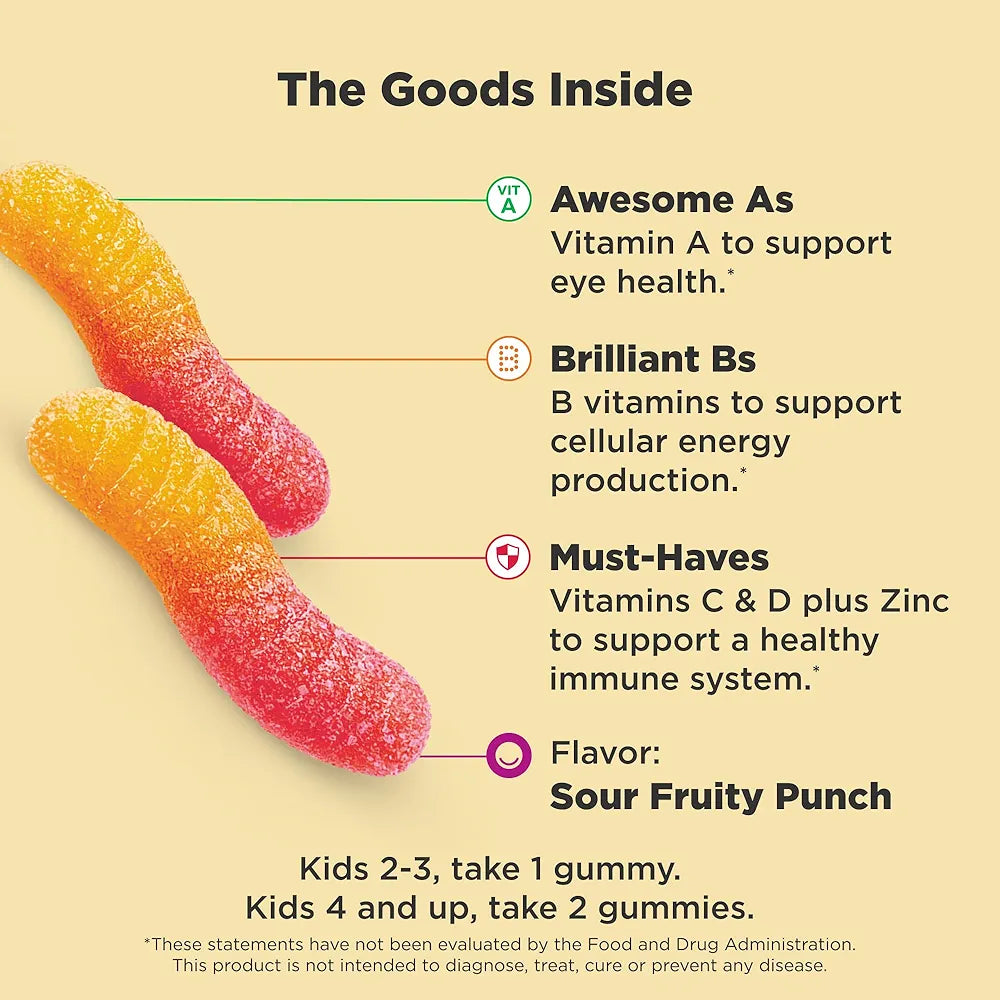 OLLY Kids Multivitamin Gummy, Overall Health and Immune Support
