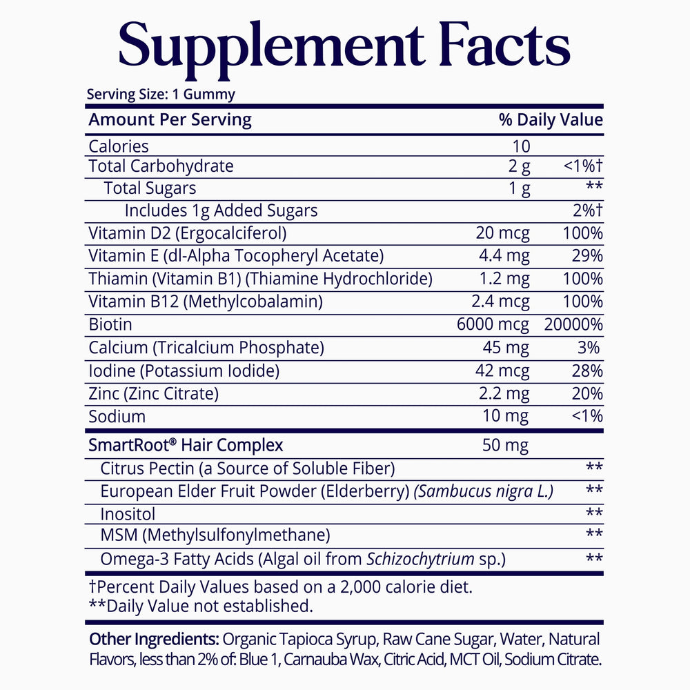 SugarbearPRO® Hair Vegan Vitamin Gummies - 1 Month Supply