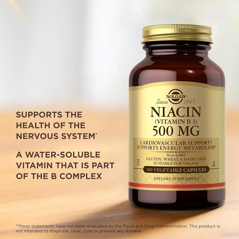 Solgar Niacin 500mg - 100 VCaps