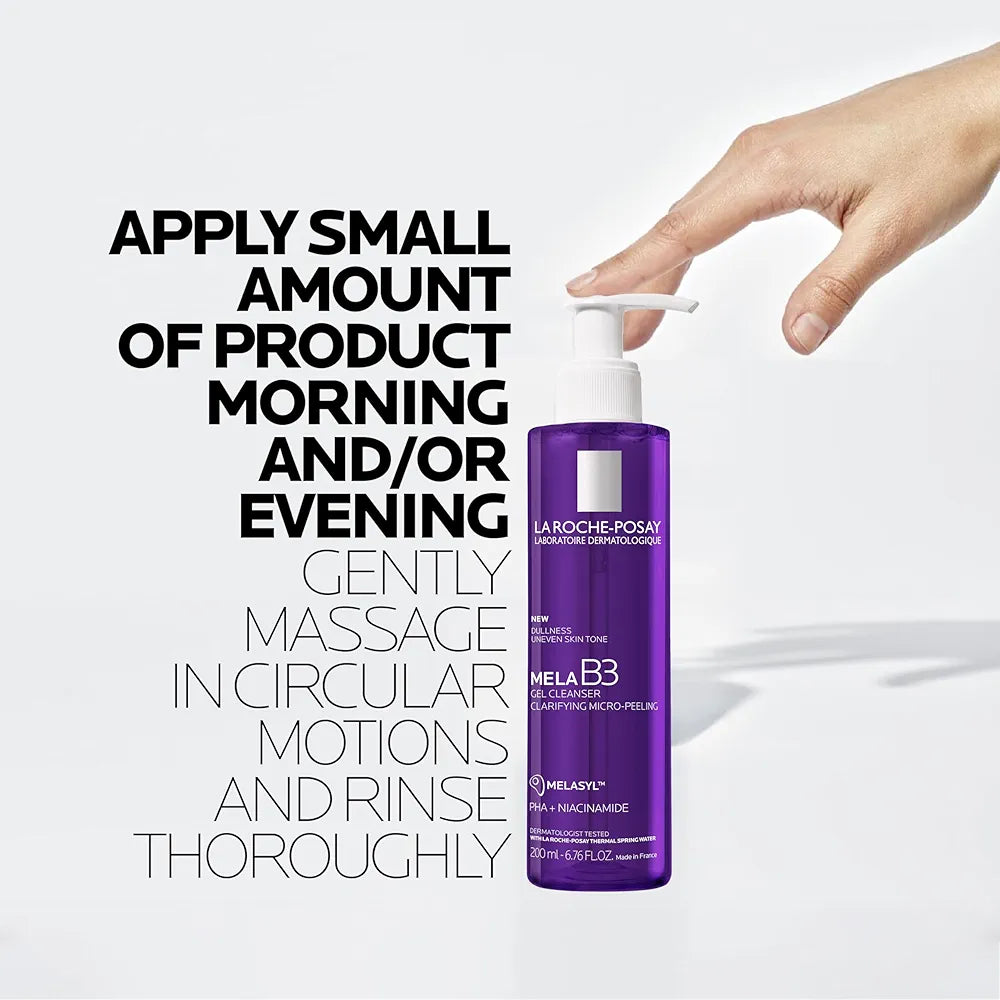 La Roche-Posay Mela B3 Gel Cleanser, Anti Aging Face Wash