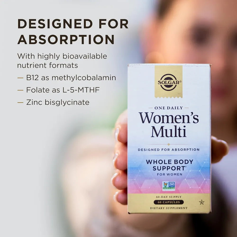 Solgar One Daily Women's Multi Multivitamin, 60 Vegan Capsules
