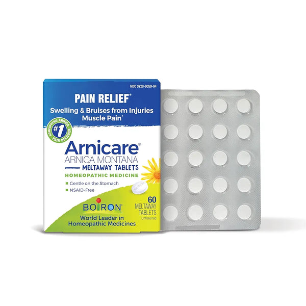 Boiron Arnicare Tablets for Pain Relief from Muscle Pain, Joint Soreness, Swelling from Injury or Bruises