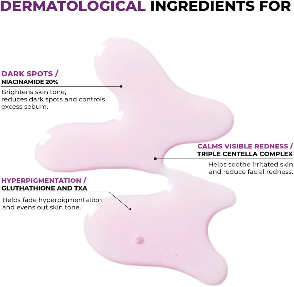 JUMISO Niacinamide 20 Serum with Glutathione, TXA Tranexamic Acid and Centella Complex