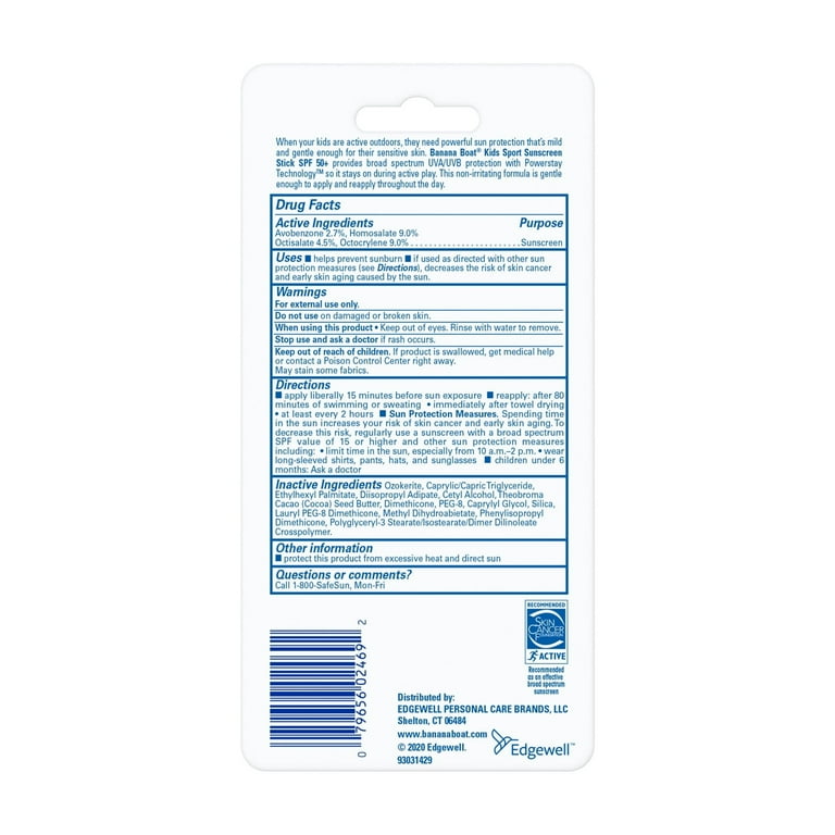 Banana Boat Sport Kids Sunscreen Stick SPF 50