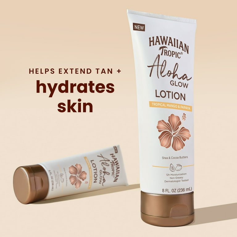 Hawaiian Tropic Glow Lotion, Tropical Mango & Papaya