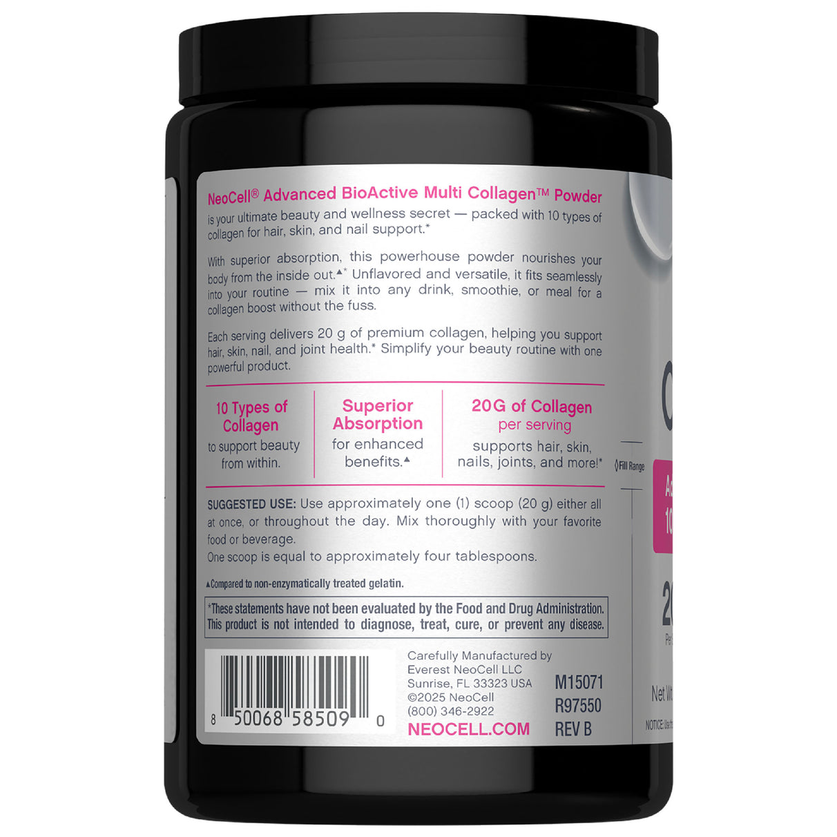 NEOCELL Multi Collagen Advanced Beauty Series, 9 oz (255 g) Powder