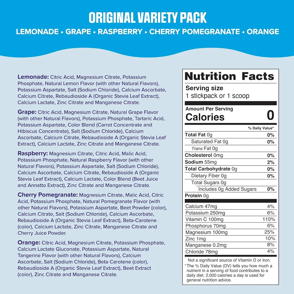 Ultima Replenisher Original Variety Electrolyte Packets, 20 Stickpacks