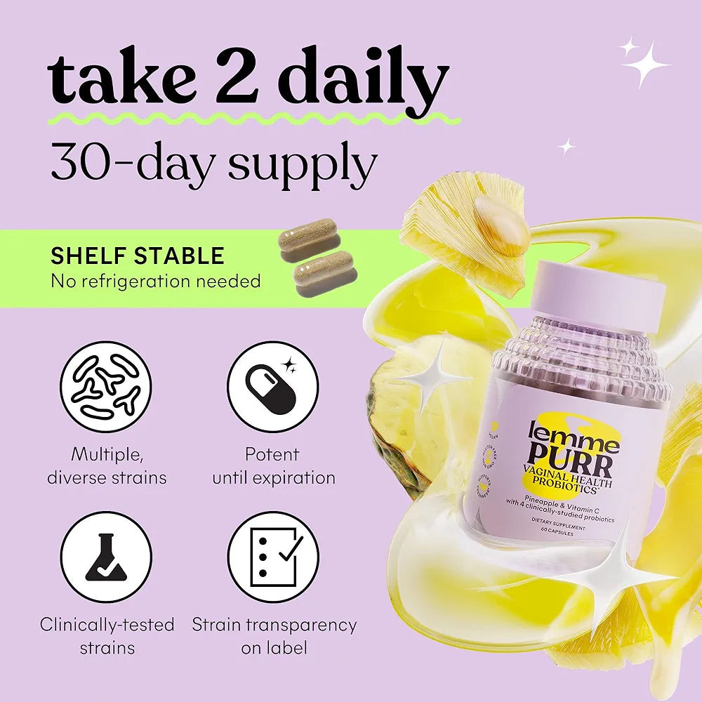 Lemme Purr Vaginal Probiotics for Women capsules