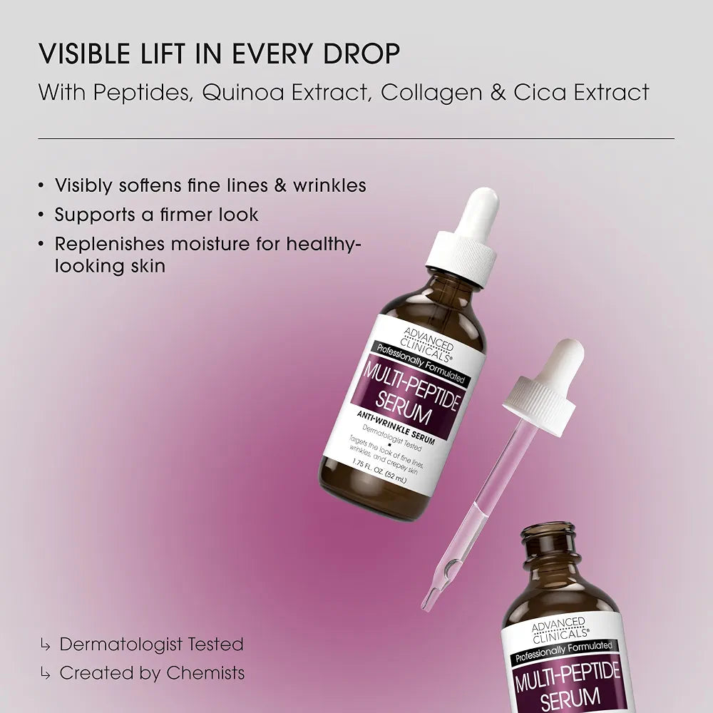 Advanced Clinicals Multi Peptides Serum For Face