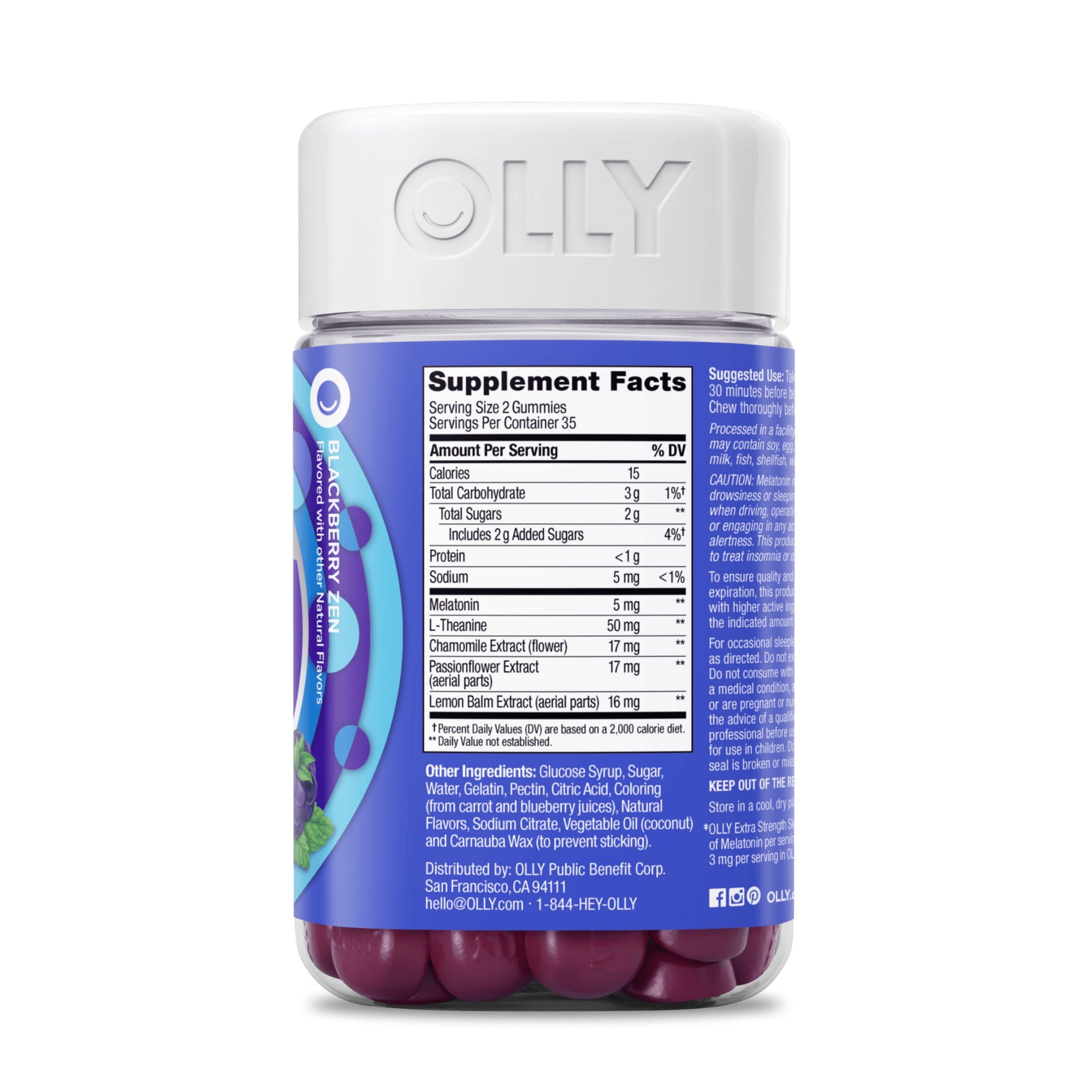 Olly Extra Strength Melatonin Sleep-70 Gummies