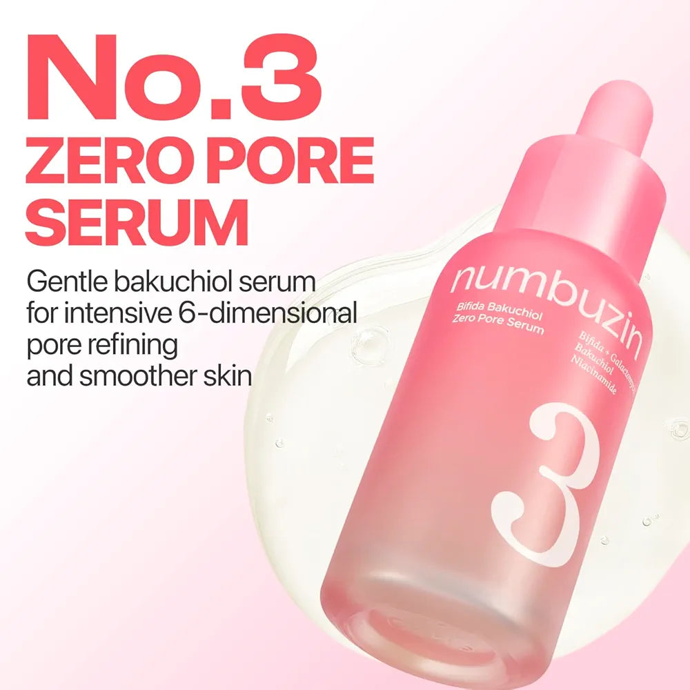 numbuzin No.3 Bifida Bakuchiol Zero Pore Serum
