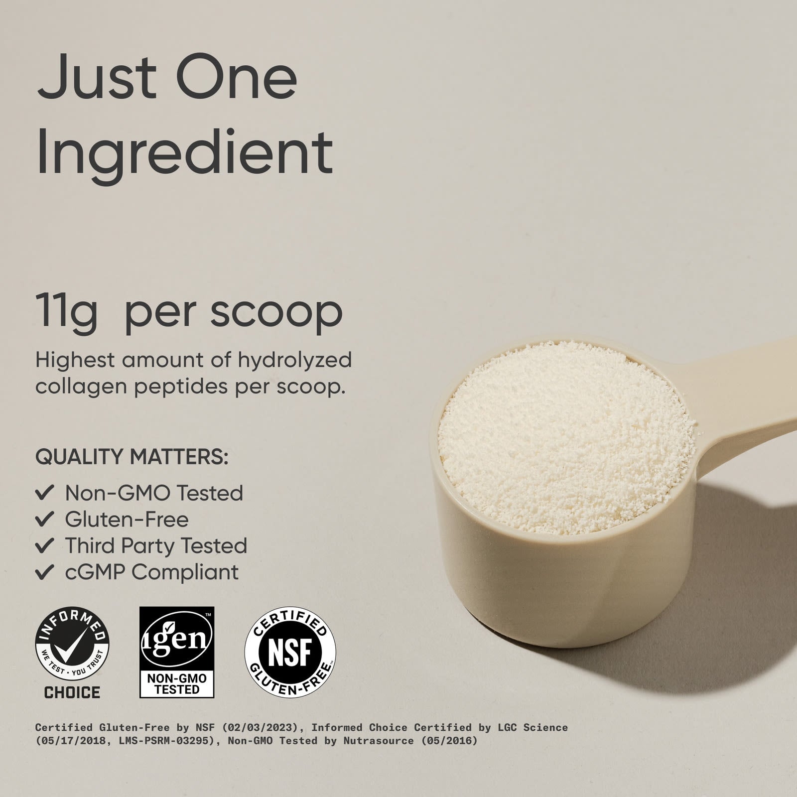 Sports Research Collagen Peptides - Hydrolyzed Type 1 & 3 Collagen Powder.