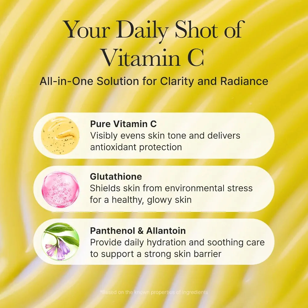 Arencia Vitamin C Booster Shot Serum with Glutathione, Niacinamide and Vitamin E