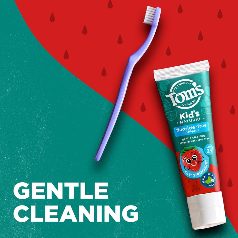 Tom's of Maine Kids Fluoride-Free Natural Toothpaste, Silly Strawberry