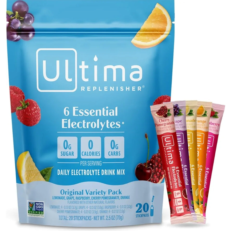 Ultima Replenisher Original Variety Electrolyte Packets, 20 Stickpacks