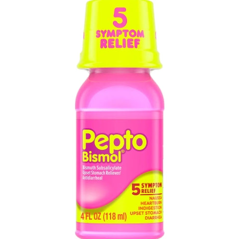 Pepto Bismol, 5 Symptom Digestive Relief 118mL