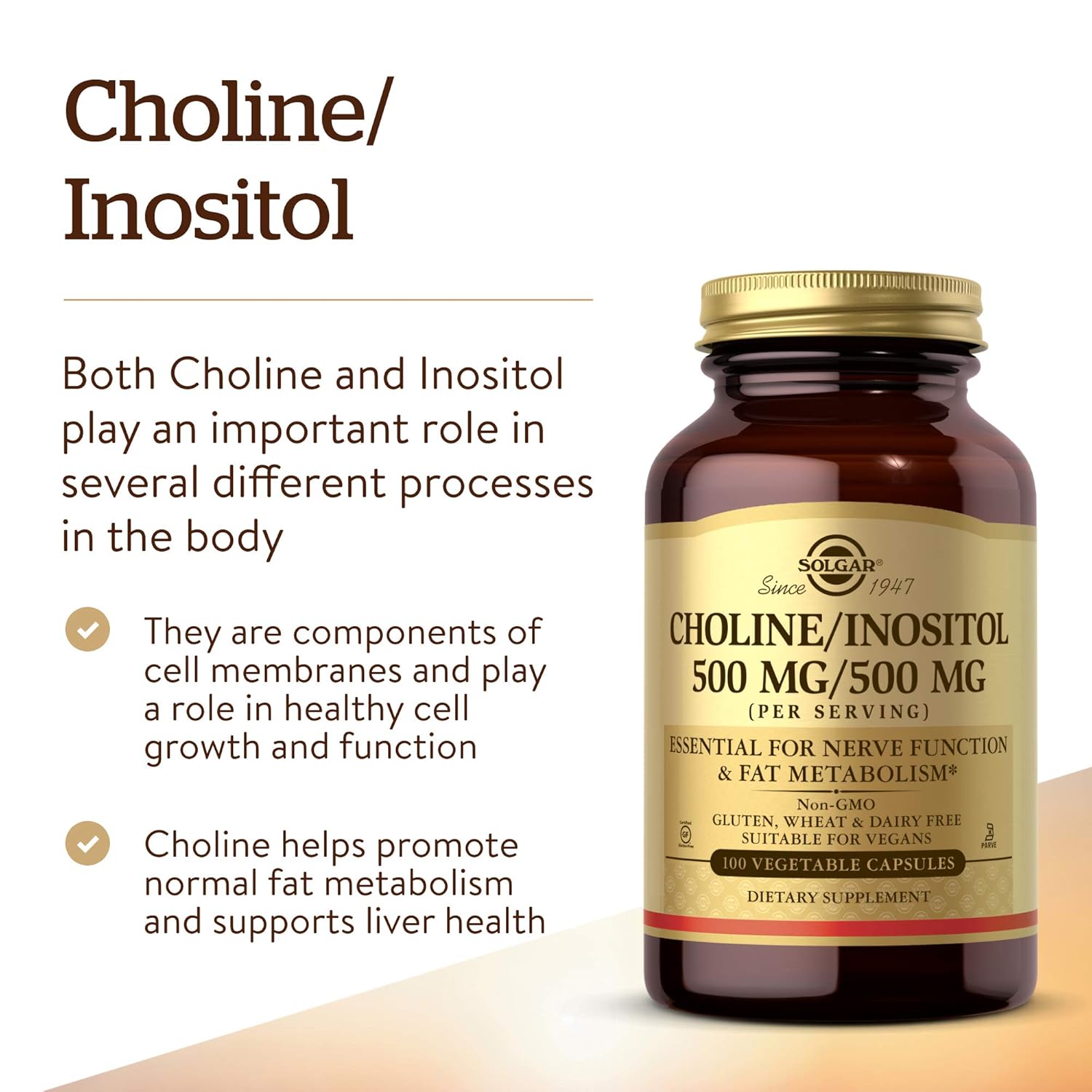 Solgar Choline/Inositol 500 mg/500 mg
