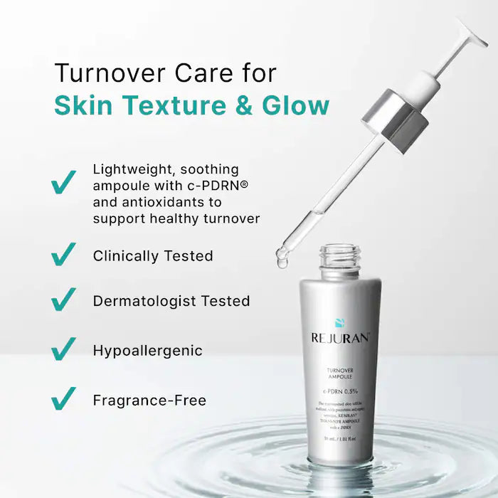 Rejuran Turnover Ampoule c-PDRN® 0.5% Renewing Serum for Smooth Texture & Glass Skin