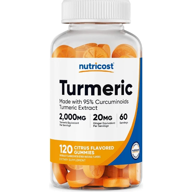 Nutricost Turmeric Gummies (2,000mg) 120 Gummies, 60 Servings