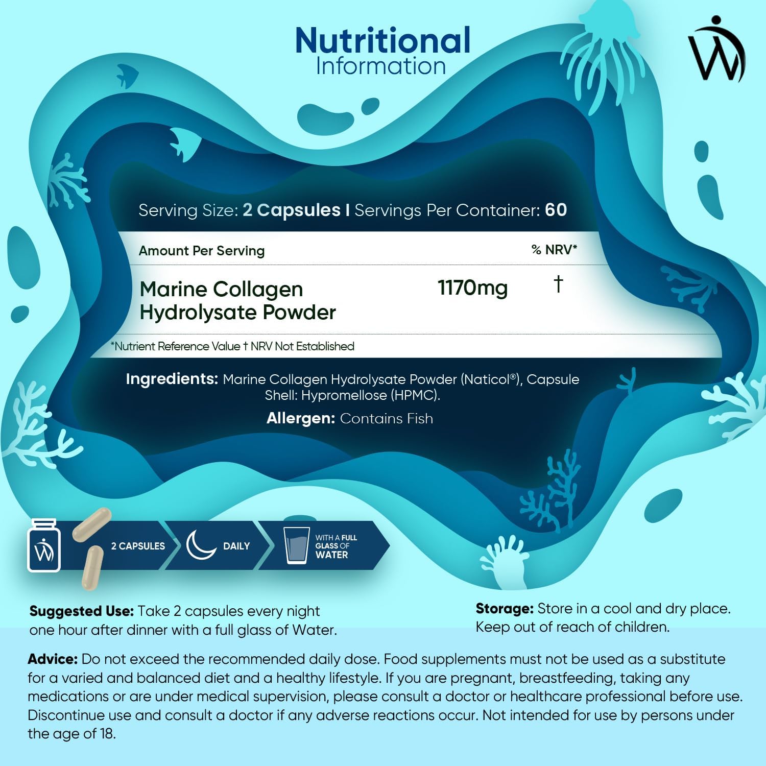 Weightworld 100% Pure Marine Collagen Capsules