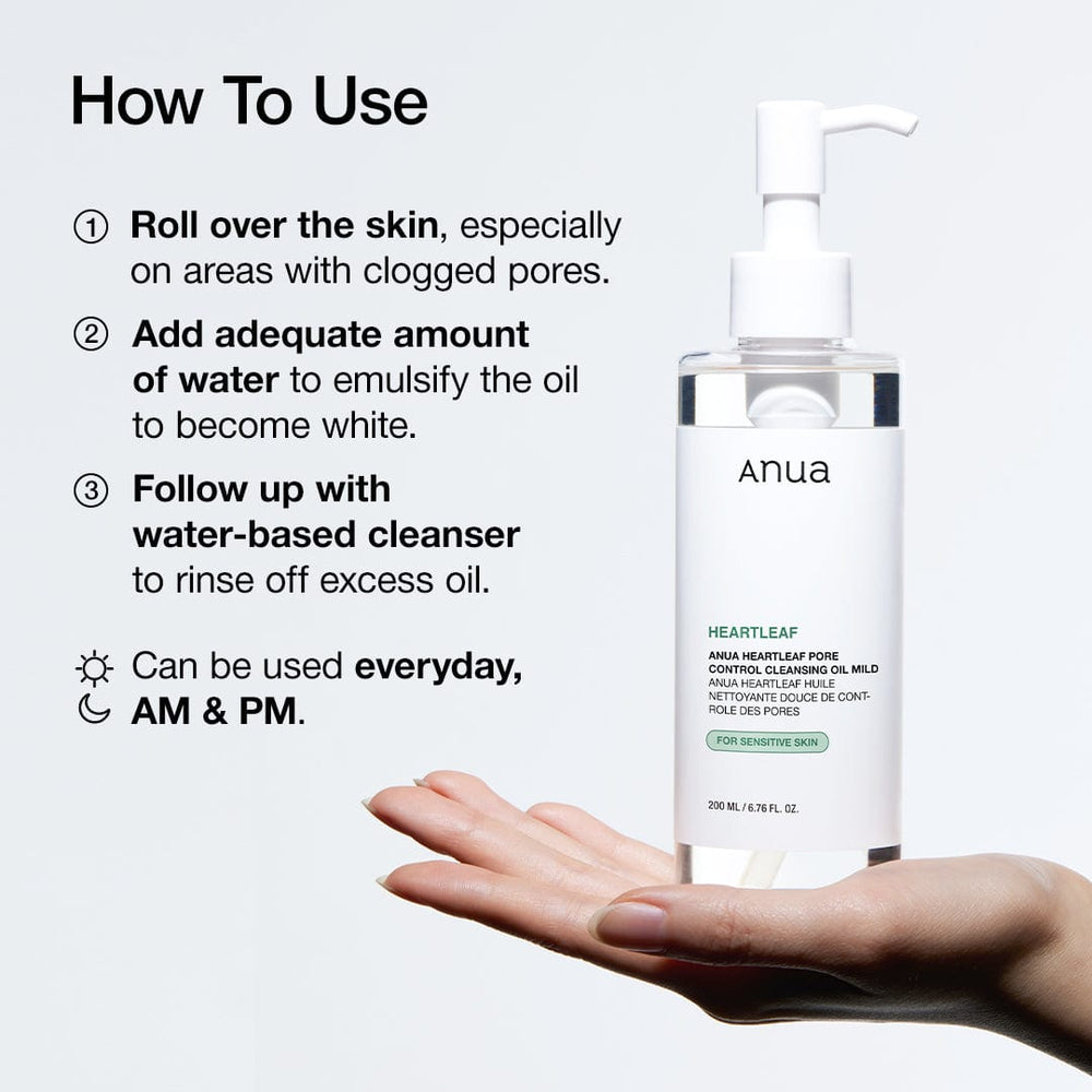 Anua Heartleaf Pore Cleansing Oil Mild