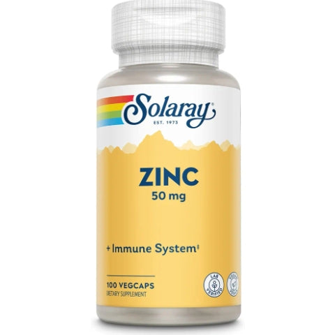 Solaray, Zinc Copper with Kelp & Pumpkin Seed, 100 VegCaps