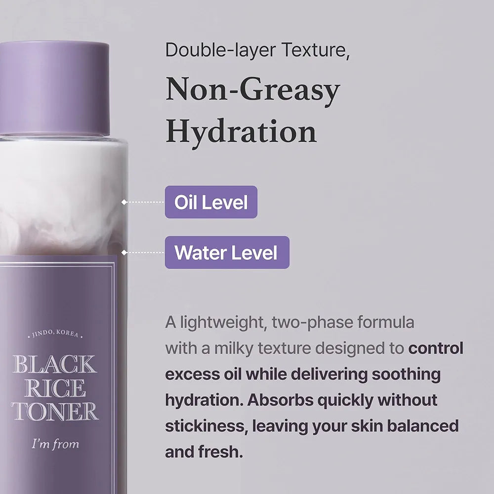 I'm from Black Rice Toner for Oily Skin, Sebum Control Toner