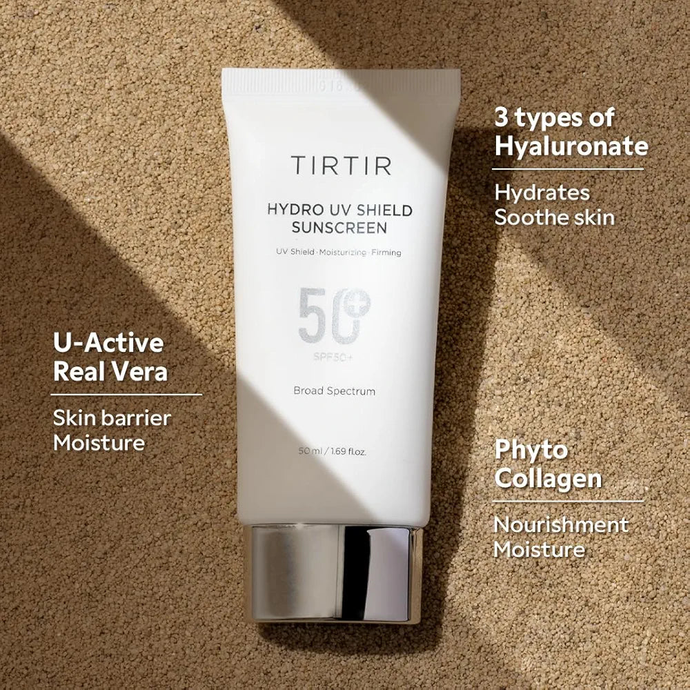 TIRTIR Hydro UV Shield Sunscreen | SPF 50+ Broad Spectrum UVA UVB