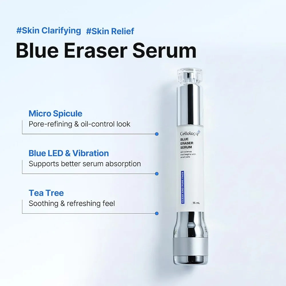 Cellology Blue Eraser Serum 1ea + Refill 1ea Set with Cooling LED Applicator