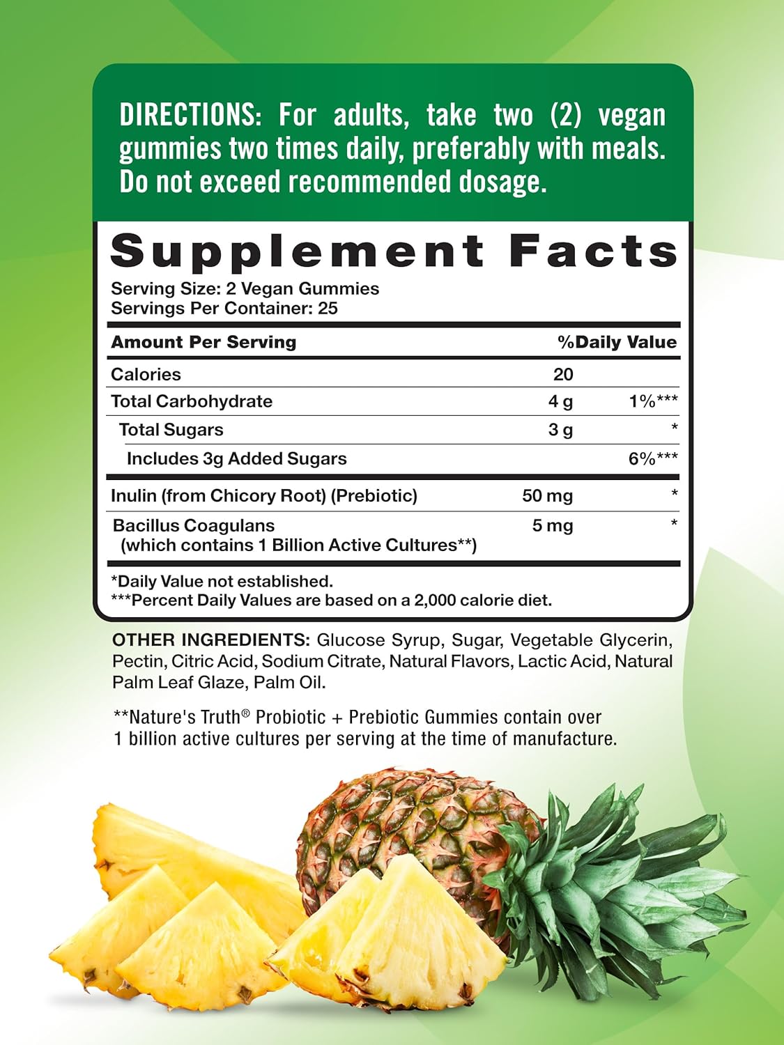 Nature's Truth Probiotic Gummies for Adults