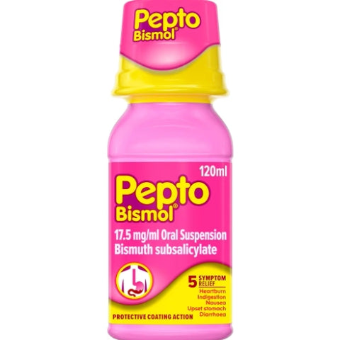 Pepto-Bismol for Nausea, Heartburn, Indigestion, Upset Stomach and Diarrhoea Relief