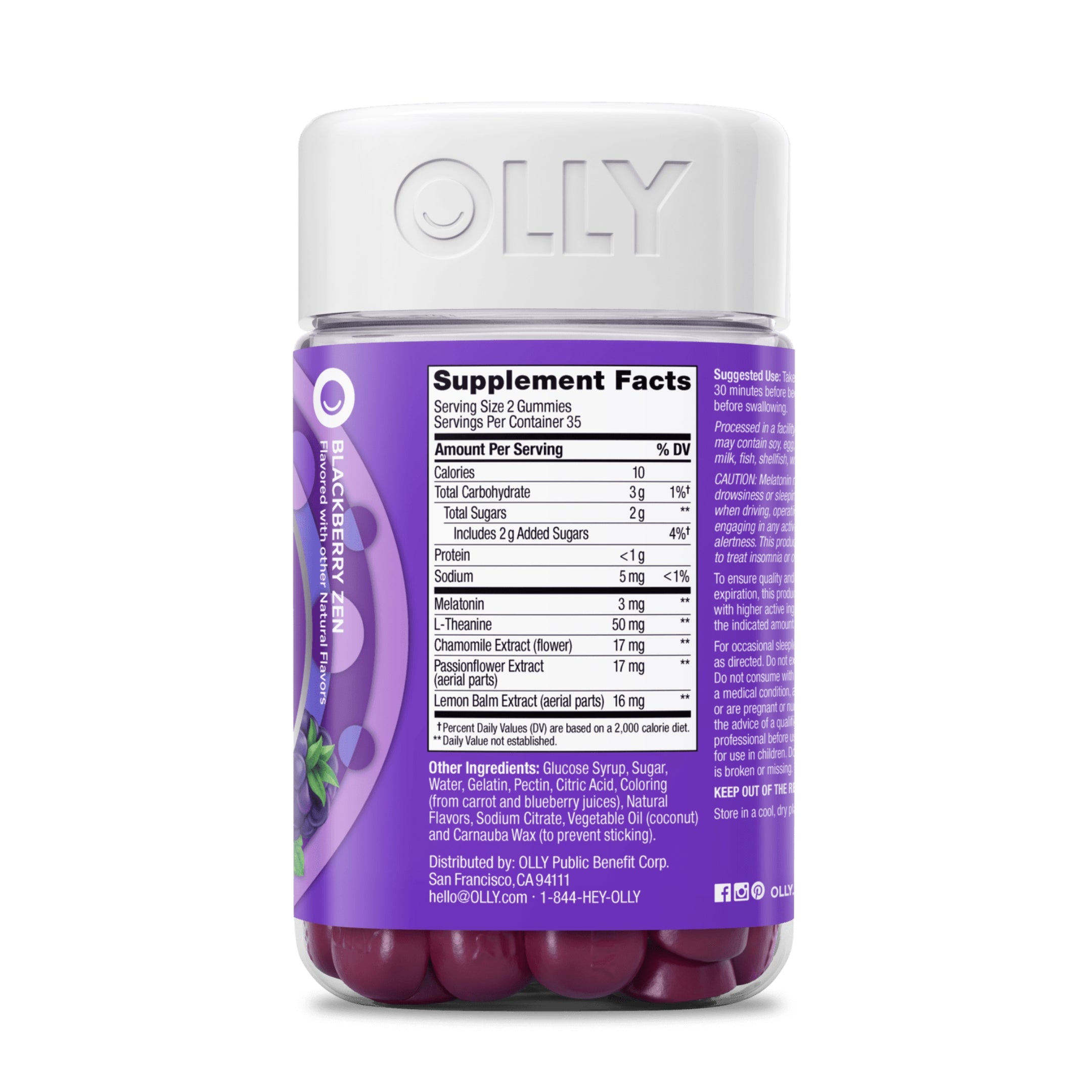 OLLY Sleep Gummies – Melatonin & L-Theanine Support