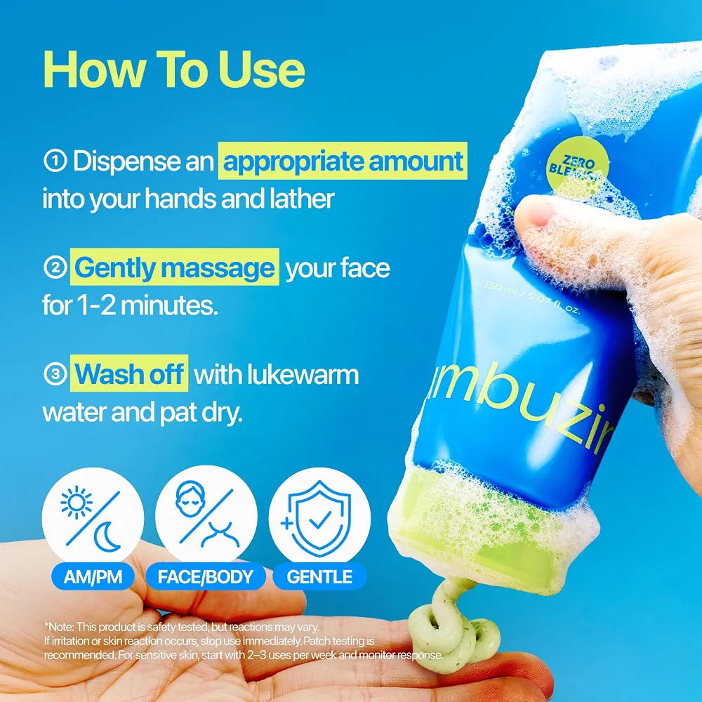 Numbuzin Zero Blemish Clarifying2% Sulfur Cleansing Foam
