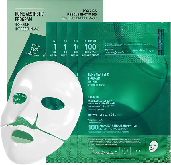 VT COSMETICS Pro Cica Reedle Shot 100 2-Step Hydrogel Mask (1 sheet mask )
