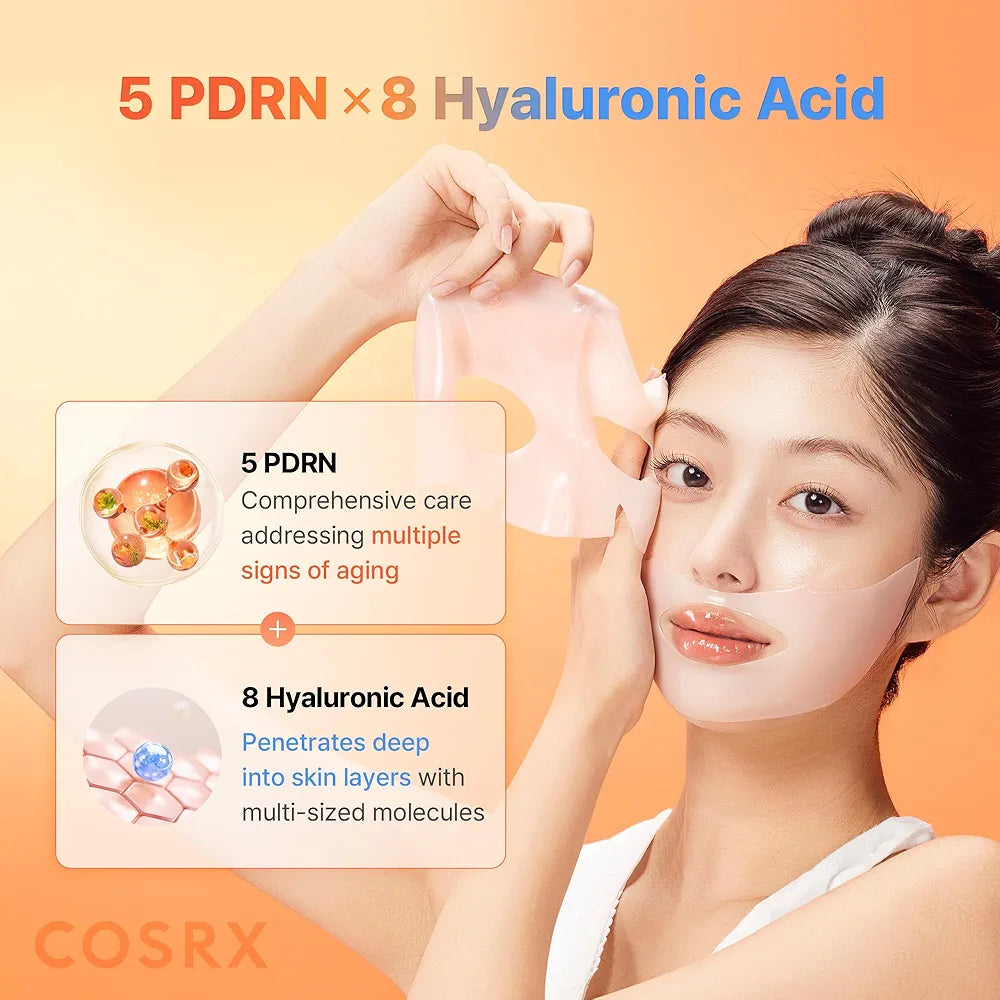 COSRX 5 PDRN Hyaluronic Acid Vital Hydrating Hydrogel Mask (3pcs)