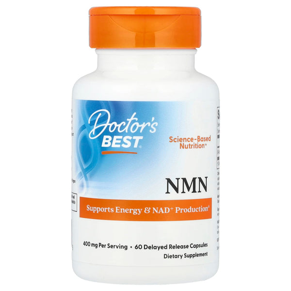 Doctor's Best NMN, 400 mg Per Serving, 60 Capsules