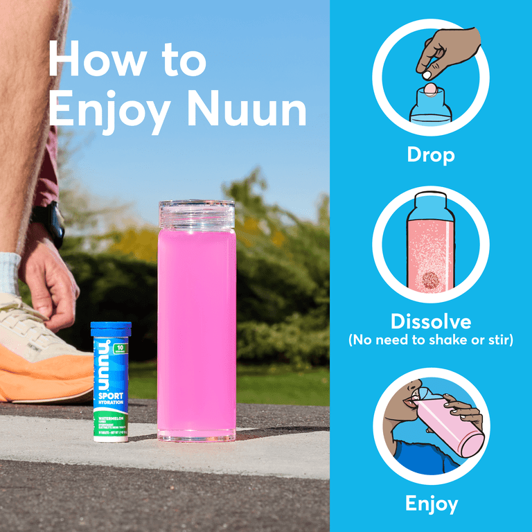 Nuun Sport Electrolytes Hydration Drink Mix Tablets (10 count tube)