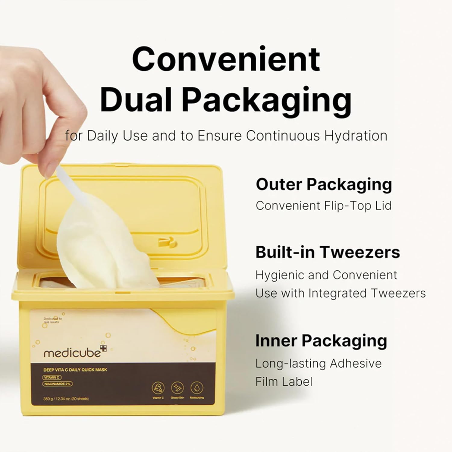 Medicube Deep Vita C Daily Quick 30 Sheet Masks