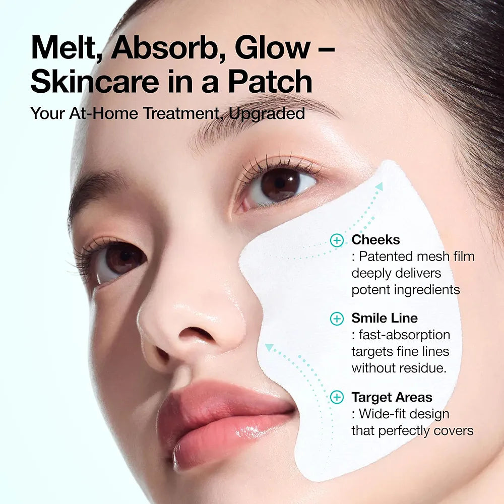 ANUA Salmon DNA PDRN Collagen Melting Patch for Glass skin, 2 Pairs x 4ea